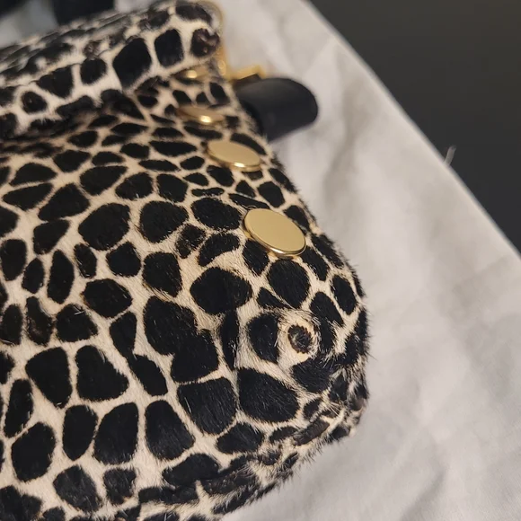 Hammitt Fold-Over VIP Medium Crossbody Dapple Calf Hair - Picture 11 of 16